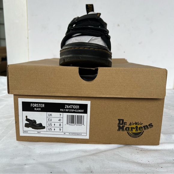 NIB DR MARTENS FORSTER BLACK SANDAL - Picture 4 of 6